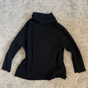 Elegant Black Turtleneck Sweater